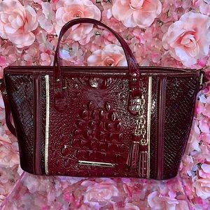 Maroon/ Deep Red Brahmin bag